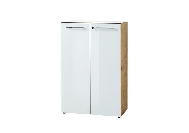 Alexi Filing Cabinet - Oak & White