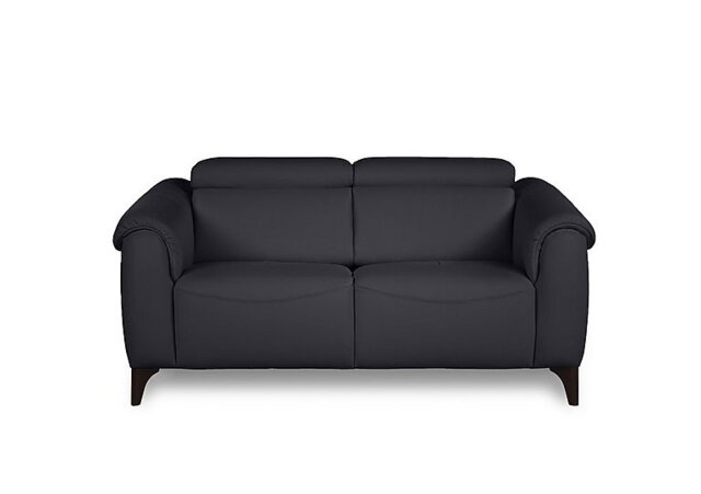 Nicoletti - Nicole 2 Seater Leather Recliner Sofa with Headrests and Power Lumbar - Torello Blu
