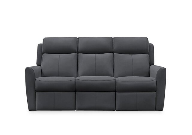 G Plan - Wren 3 Seater Leather Recliner Sofa with Headrests and Power Lumbar - Cambridge Petrol Blue