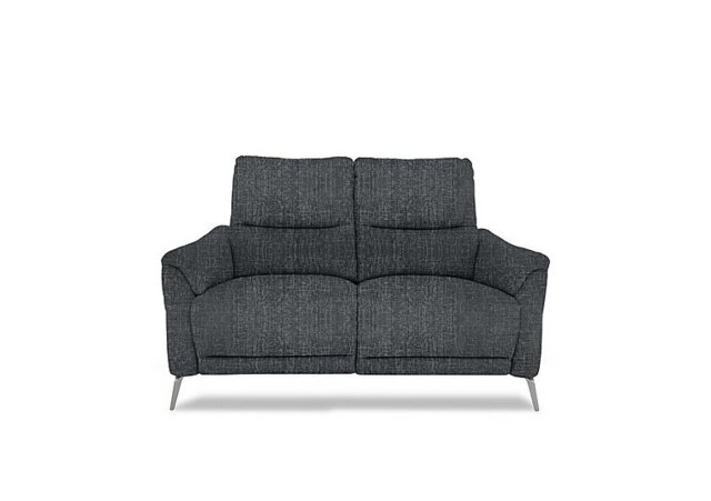 Daytona 2 Seater Fabric Power Recliner Sofa with Bluetooth Speaker - Anivia Dark Grey