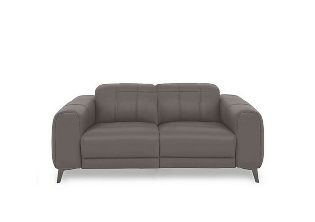 Ezra 2 Seater Leather Power Recliner Sofa - Elephant