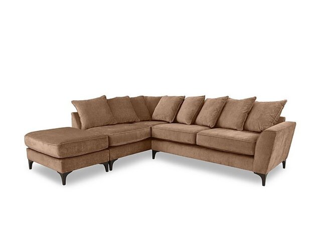 Primrose Scatter Back Left Hand Facing Corner Sofa with Footstool