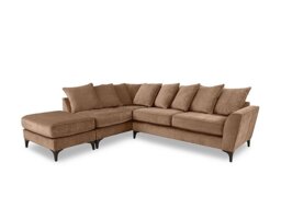 Primrose Scatter Back Left Hand Facing Corner Sofa with Footstool