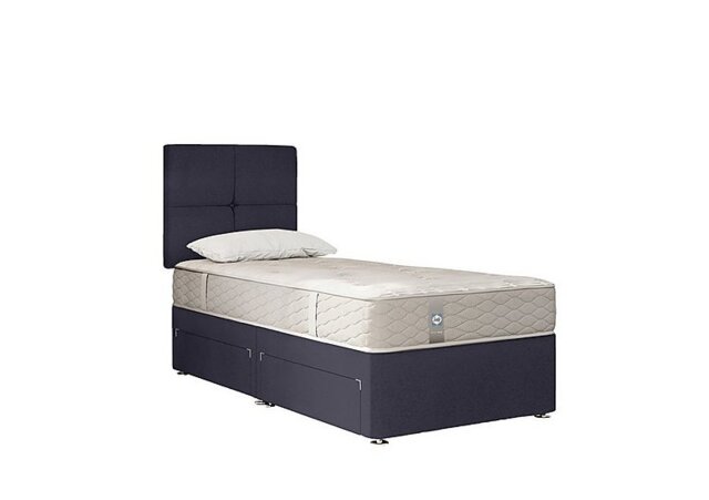 Sealy - Eaglesfield Medium 2 Drawer Divan Set - Single - Wool Midnight