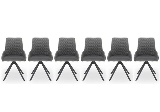Matteo Set of 6 Velvet Dining Chairs