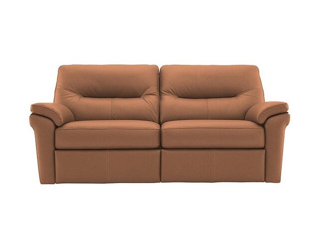 G Plan - Seattle 3 Seater Leather Power Recliner Sofa with Power Lumbar and Heated Seats - Texas Tan - Sofas and Armchairs
