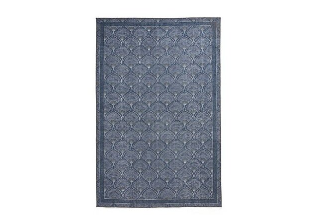 Catherine Lansfield - Deco Peacock Washable Rug - 122cm-x-170cm - Blue