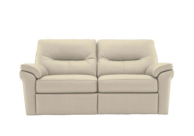 G Plan - Seattle 2.5 Seater Leather Manual Recliner Sofa - Cambridge Stone - Sofas and Armchairs - In Time for Christmas
