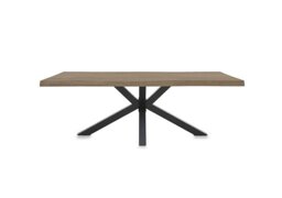 Bodahl - Njord Raw Edge Dining Table with Metal Star Base - 280-cm - Vintage Grey