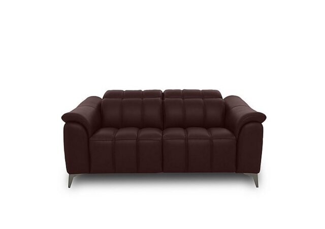 Angelo Leather 2 Seater Power Recliner Sofa with Power Headrests - Burgundy