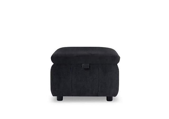 Dolomite Fabric Storage Footstool - Manhattan Indigo