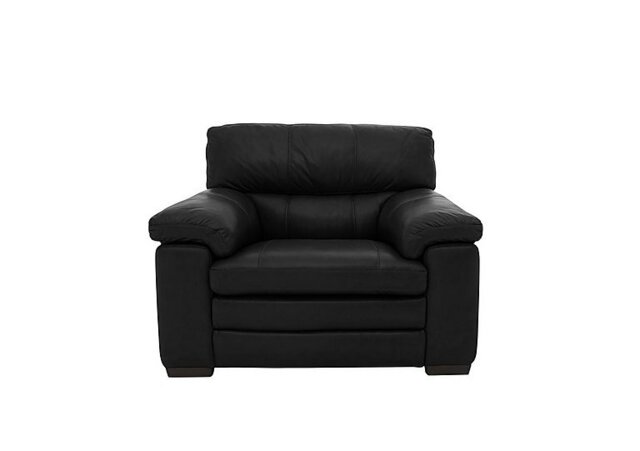 World of Leather - Cozee NC Leather Armchair - Black
