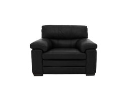 World of Leather - Cozee NC Leather Armchair - Black