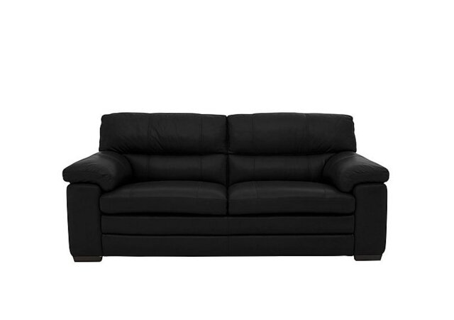 World of Leather - Cozee Leather 2.5 Seater Sofa - Black