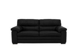 World of Leather - Cozee Leather 2.5 Seater Sofa - Black