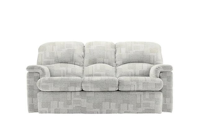 G Plan - Chloe 3 Seater Fabric Sofa - No Recliner - Lydia Blush
