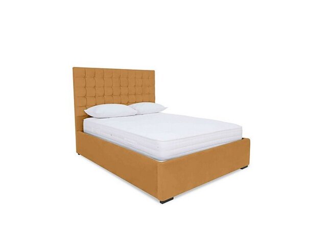 Sleep Story - Dice Ottoman Bed Frame - Double - Plush Corn