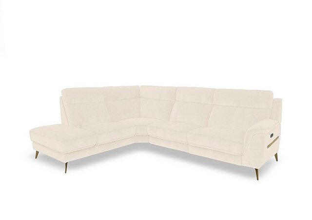 Eclipse Fabric Left Hand Facing Corner Power Recliner Sofa with Power Headrests and Chaise End Storage