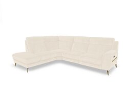 Eclipse Fabric Left Hand Facing Corner Power Recliner Sofa with Power Headrests and Chaise End Storage