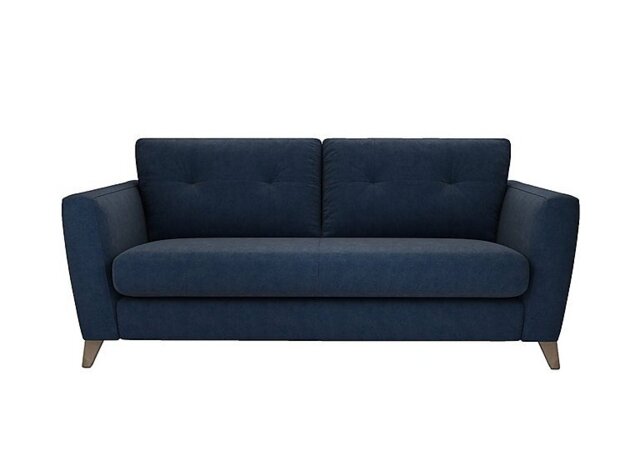 The Lounge Co. - Hermione 3 Seater Fabric Sofa - Damson Jam