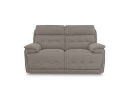 Brescia Fabric 2 Seater Sofa - Silver