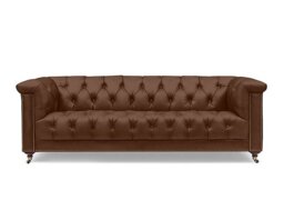At The Helm - Wallace 4 Seater Leather Chesterfield Sofa
