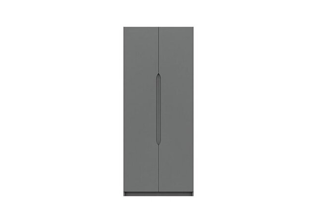 London Bedrooms - St Pancras 2 Door Wardrobe - Dust Grey Gloss