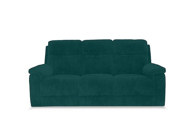 Raven Fabric 3 Seater Power Recliner Sofa - Opulence Teal