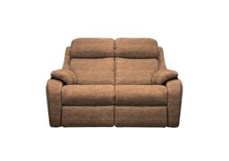 Kingsbury 2 Seater Fabric Manual Recliner Sofa - Victoria Ginger