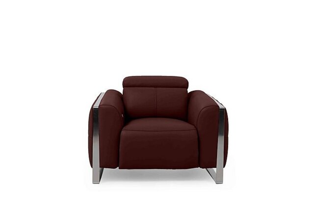 Gisella Leather Power Recliner Chair with Power Headrest - Ruby