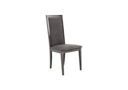 Palazzo Rombi Dining Chair in Silver Birch - Aquos Dark Grey