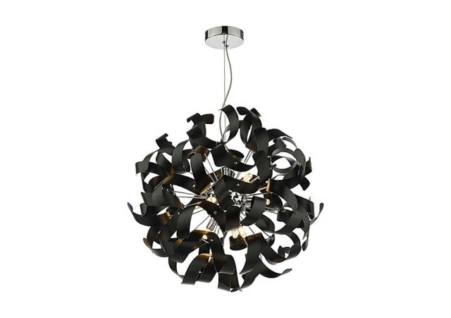 Swash 9 Light Pendant - Black