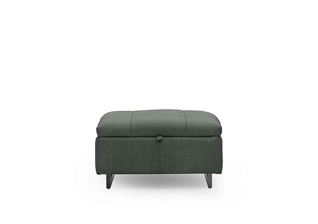 Gisella Fabric Storage Footstool - Manhattan Pine