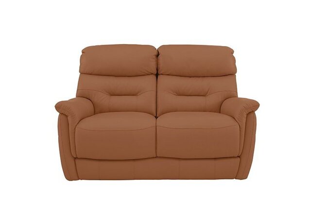 World of Leather - Chicago 2 Seater NC Leather Sofa - Pecan Brown