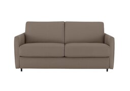 Nicoletti - Alcova 2.5 Seater Leather Sofa Bed with Slim Arms - Botero Taupe