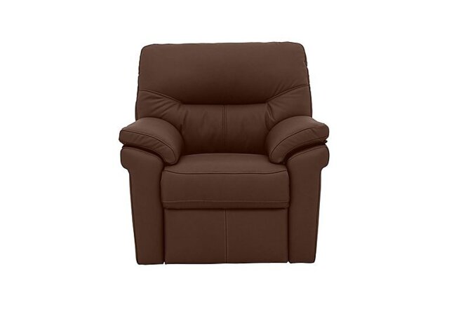 G Plan - Seattle Leather Power Recliner Armchair - Cambridge Conker
