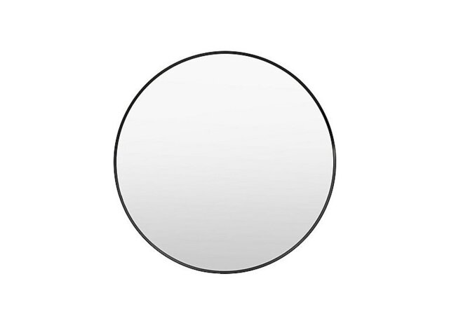 Heston Round Mirror - Black