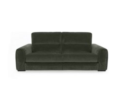 Flex Fabric 3 Seater Sofa Bed with Storage Arms - R352 Forest Green