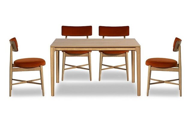 G Plan - Winchester Rectangular Extending Dining Table 4 Chairs