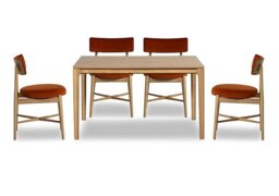 G Plan - Winchester Rectangular Extending Dining Table 4 Chairs
