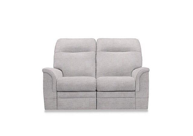 Parker Knoll - Hudson 23 Fabric 2 Seater Recliner Sofa with Headrests and Power Lumbar - Hatton Taupe