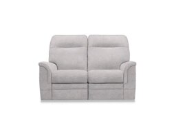 Parker Knoll - Hudson 23 Fabric 2 Seater Recliner Sofa with Headrests and Power Lumbar - Hatton Taupe