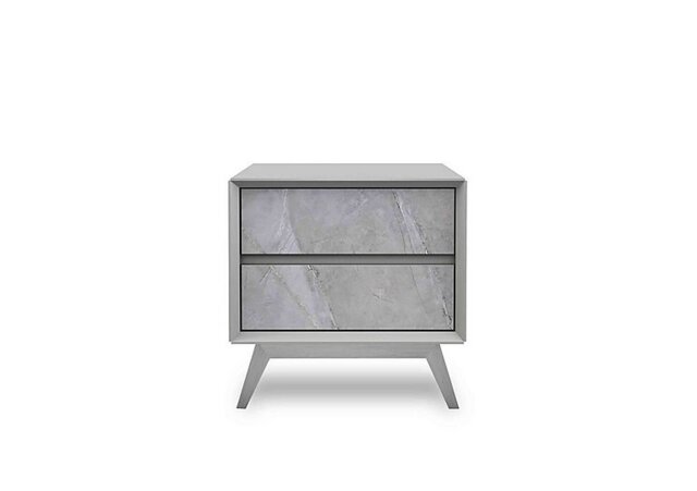 Grigio 2 Drawer Bedside Cabinet