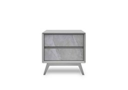 Grigio 2 Drawer Bedside Cabinet