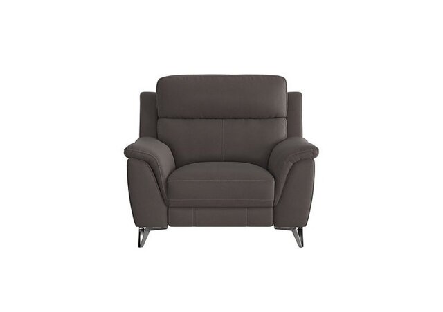 Contempo Fabric Power Recliner Armchair - Dark Grey