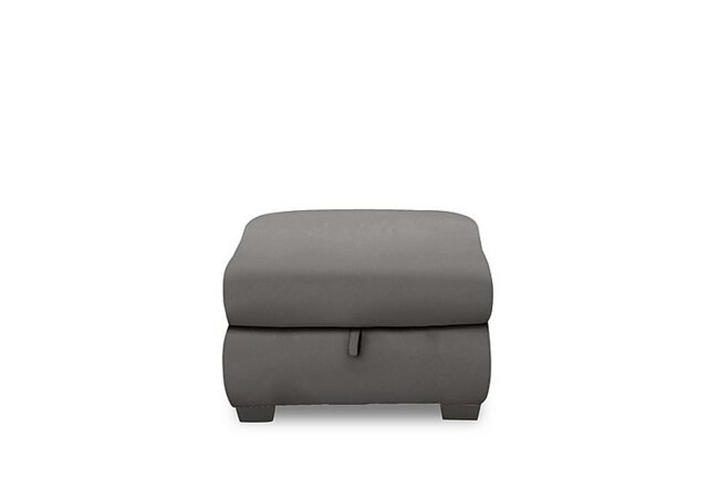 World of Leather - Nixon NC Leather Storage Footstool - NC Elephant