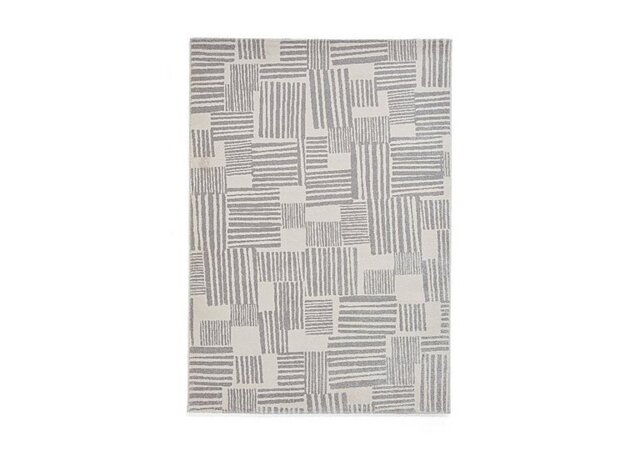 Catherine Lansfield - Blocks Rug - 120cm-x-170cm - Grey
