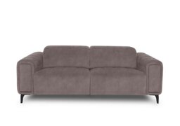Elphaba Fabric 3 Seater Sofa with Storage Arms - Marble Charcoal Grey