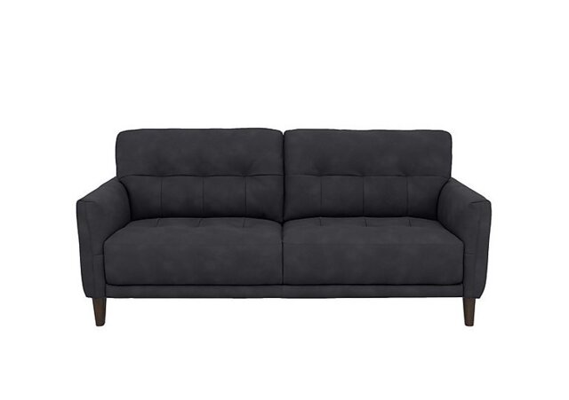 Uno Fabric 3 Seater Sofa - Charcoal