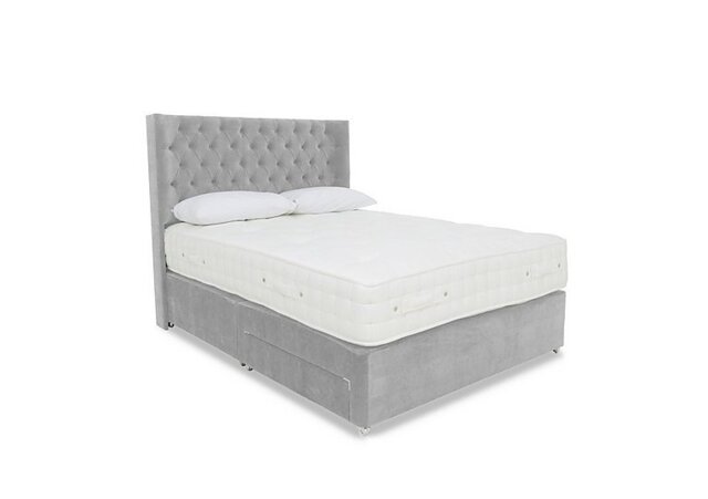 Highgrove - Sanctum Nature 2000 Divan Set - King Size - Aston Silver